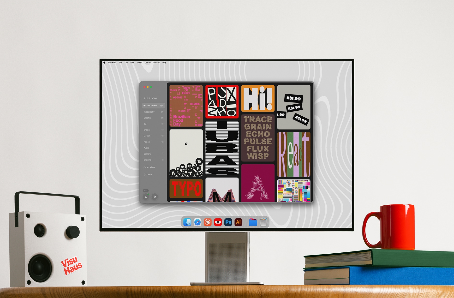 Visu.Haus running in its own window on a Mac desktop.